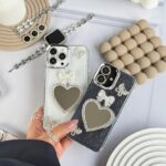 قاب گوشی آیفون 11 شفاف شاین طرح قلب آینه ای