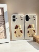 قاب گوشی آیفون 13 و آیفون 14 (مشترک) طرح گربه برجسته