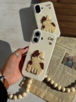 قاب گوشی آیفون 13 و آیفون 14 (مشترک) طرح گربه برجسته