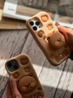قاب گوشی آیفون 16 پرو طرح خرسی جنس سیلیکونی