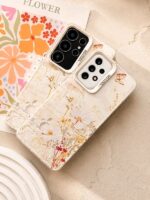 قاب SoCool طرح شکوفه و پروانه گوشی سامسونگ S24 FE