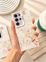 قاب SoCool طرح شکوفه و پروانه گوشی سامسونگ S24 FE