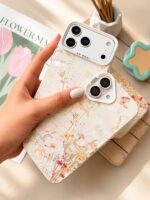 قاب SoCool طرح شکوفه و پروانه گوشی سامسونگ S24 FE