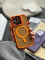 قاب سامسونگ S24 Ultra مگ سیبف دار با لنز استند شو