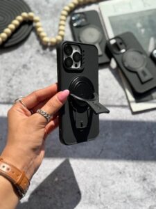 قاب گوشی آیفون 15 پرومکس مگ سیف دار استند شو