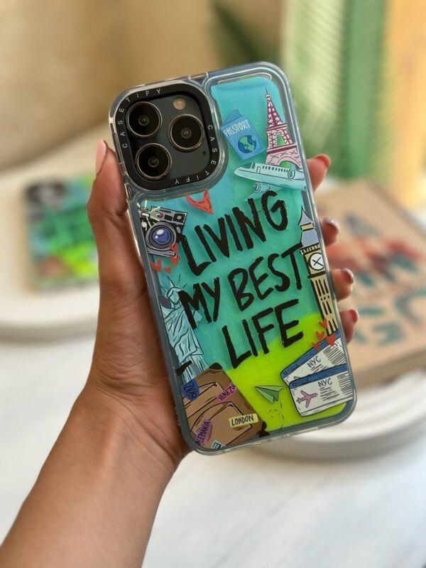 قاب آکواریومی شبرنگ Living My Best Life (کدC1314)