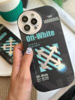 قاب Off-White لنز رینگی مشکی (کدC1321)