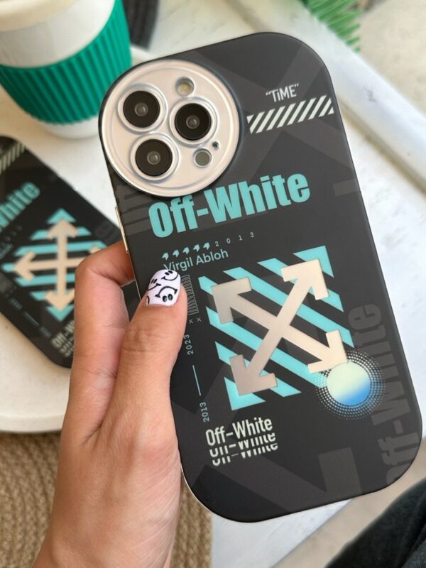 قاب Off-White لنز رینگی مشکی (کدC1321)