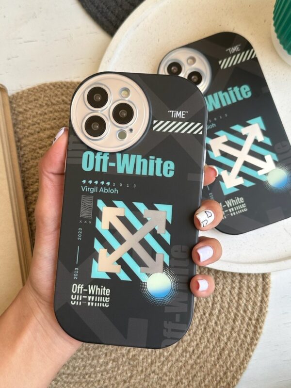 قاب Off-White لنز رینگی مشکی (کدC1321)