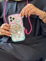 قاب لاله کلیپر آینه ای با بند بلند (کدC1345)