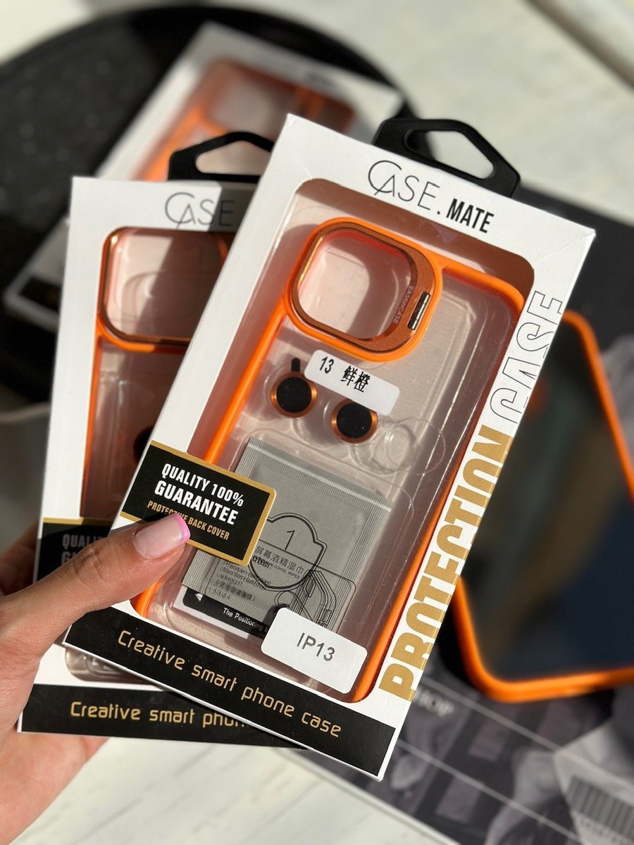 قاب Orange Eason Case همراه با محافظ لنز رینگی (کدC1365) 1 قاب Orange Eason Case همراه با محافظ لنز رینگی (کدC1365)