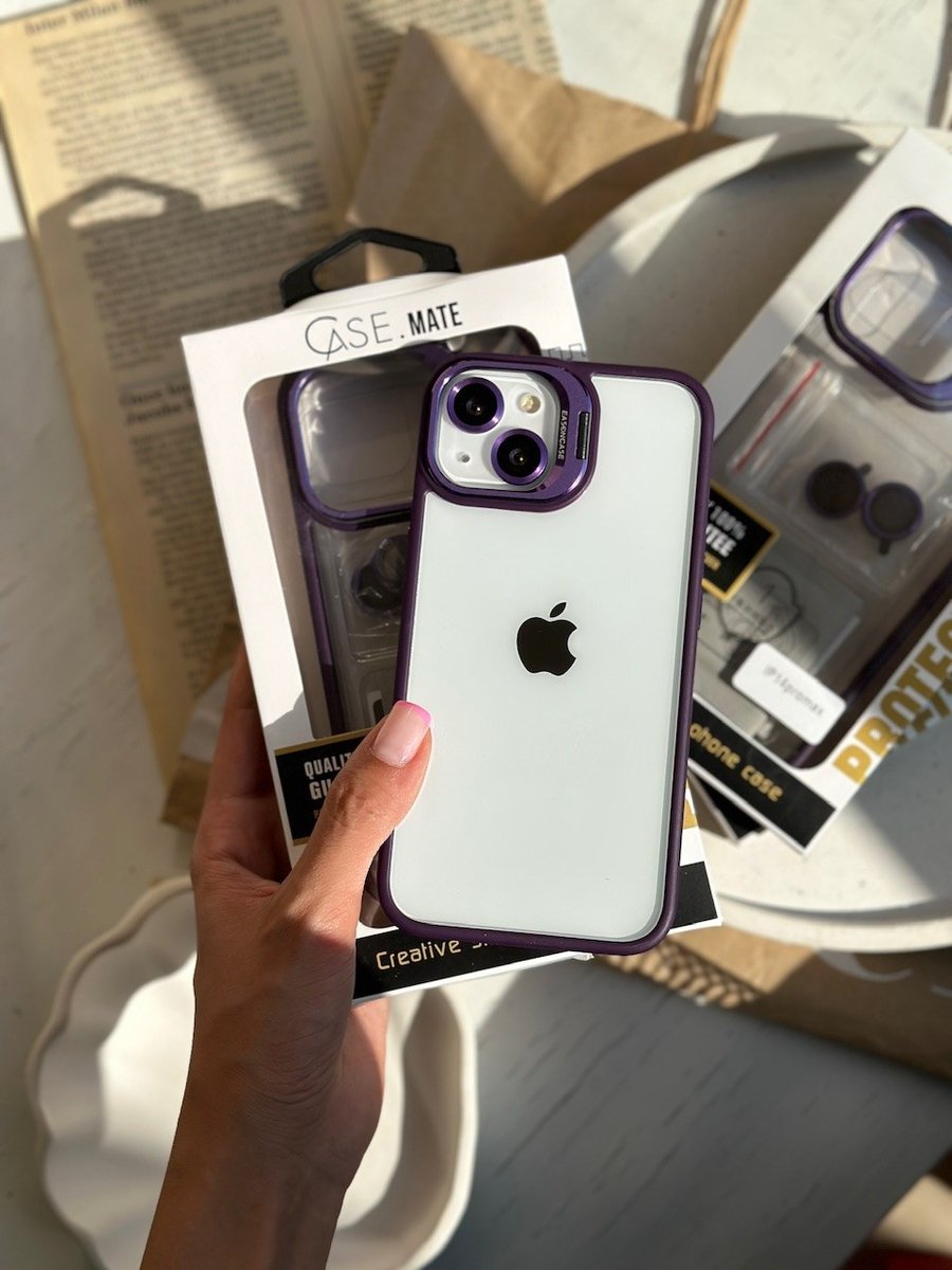 قاب Purple Eason Case همراه با محافظ لنز رینگی (کدC1372) 1 قاب Purple Eason Case همراه با محافظ لنز رینگی (کدC1372)