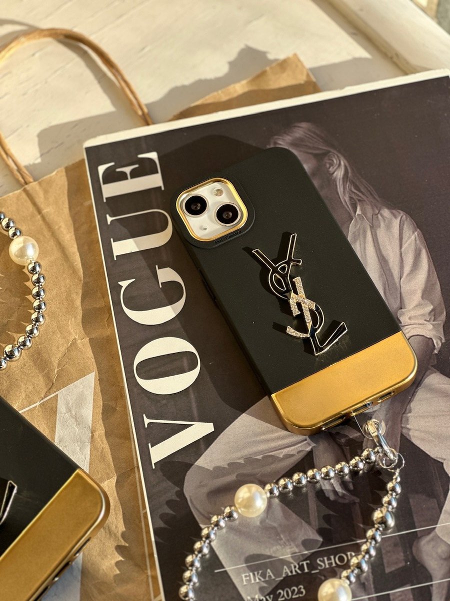 قاب GOLD YSL با آویز (کدC1401) 1 قاب GOLD YSL با آویز (کدC1401)