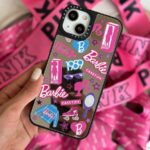 قاب استیکر Barbie آینه ای (کدC1417)