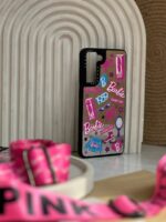 قاب استیکر Barbie آینه ای (کدC1417)