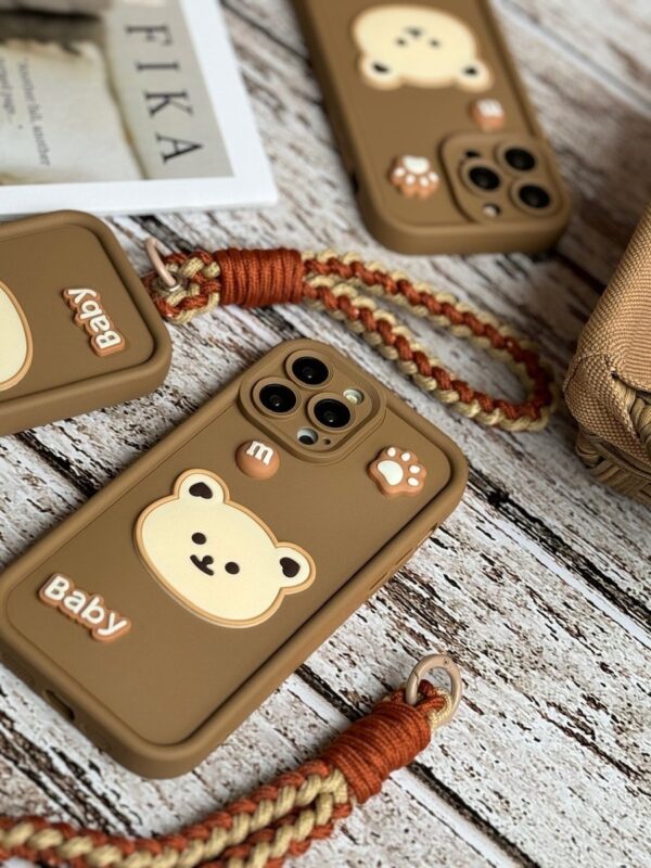 قاب Baby Bear با بند طنابی آیفون (کدC1468)