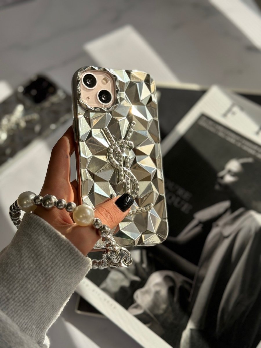 قاب Silver YSL با آویز (کدC1477) 1 قاب Silver YSL با آویز (کدC1477)