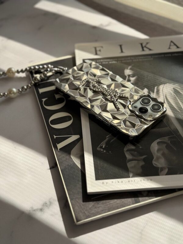 قاب Silver YSL با آویز (کدC1477)