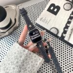 بند اپل واچ Chanel زنجیر کارتیر 2 دور (کدw5004)