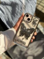 قاب پروانه باز شو نقره ای (کدC1568)