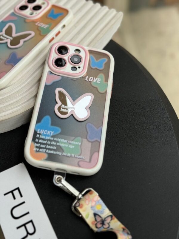 قاب Romantic Butterfly با بند پروانه ای (کدC1576)