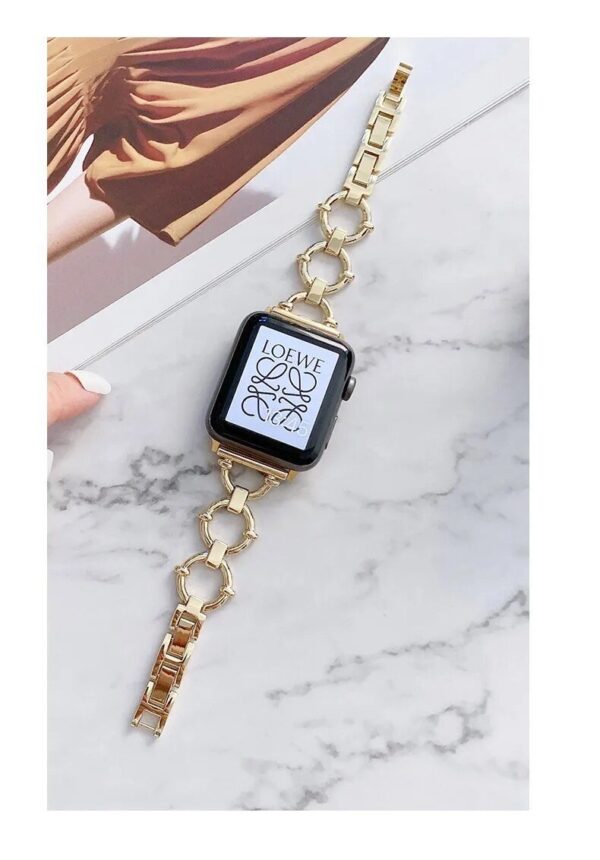 بند اپل واچ فلزی طرح رینگی Gucci design (کدw5010)