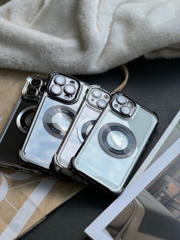 قاب ایربگ دار Magsafe با گلس لنز (کدC1603)