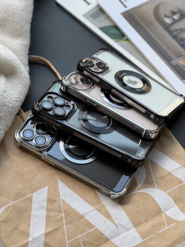 قاب ایربگ دار Magsafe با گلس لنز (کدC1603)