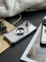 قاب ایربگ دار Magsafe با گلس لنز (کدC1603)