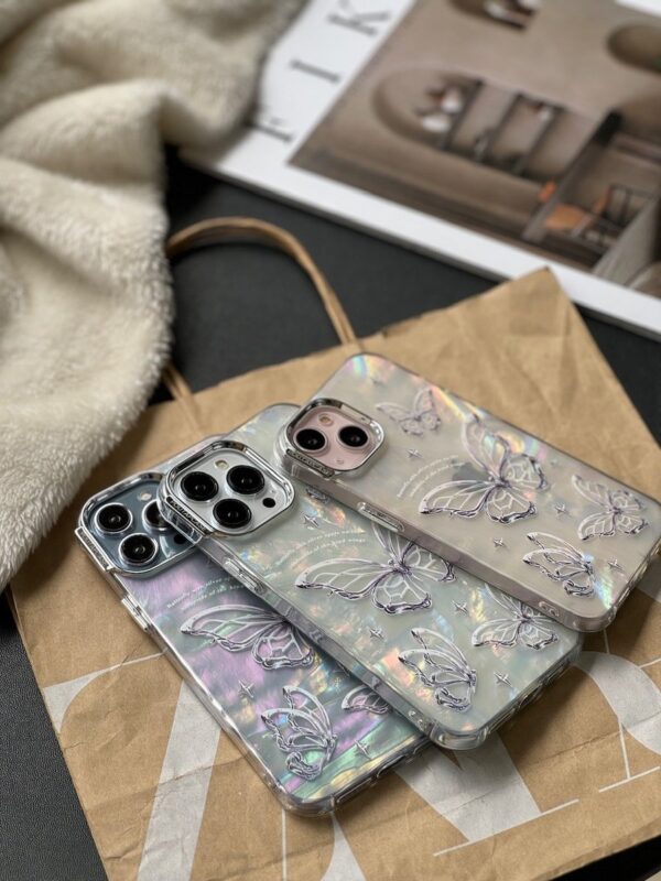 قاب PoutapCase Butterfly یخی هولوگرامی (کدC1618)