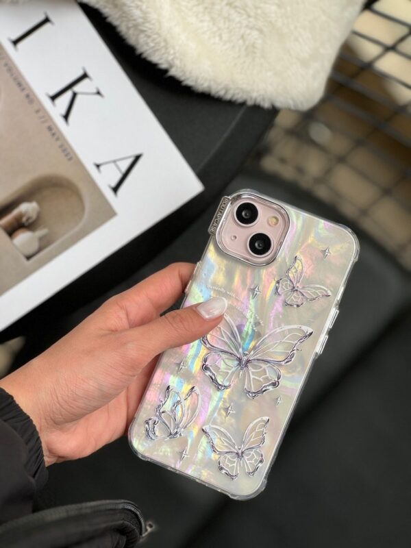 قاب PoutapCase Butterfly یخی هولوگرامی (کدC1618)