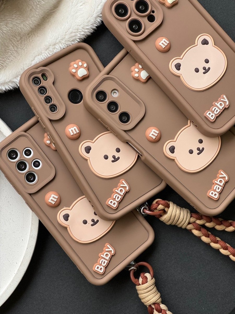 قاب Baby Bear با بند طنابی سامسونگ و شیائومی (کدC1655) 1 قاب Baby Bear با بند طنابی سامسونگ و شیائومی (کدC1655)