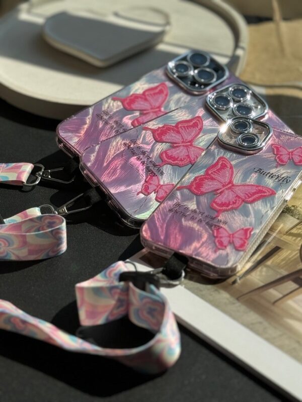 قاب Pink Butterfly (کدC1660)