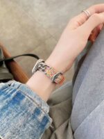 بند کارتیر چرمی چهارخانه رنگی Celine (کدw5022)