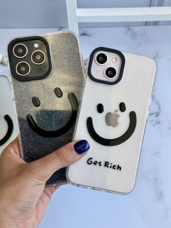 قاب Smile اکلیلی شفاف آیفونی (کدC1735)