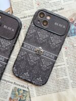 قاب Black Design گل نقره ای (کدC1762)