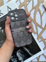 قاب Black Design گل نقره ای (کدC1762)