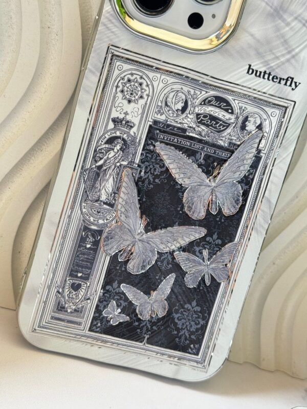 قاب Black and White butterfly (کدC1776)