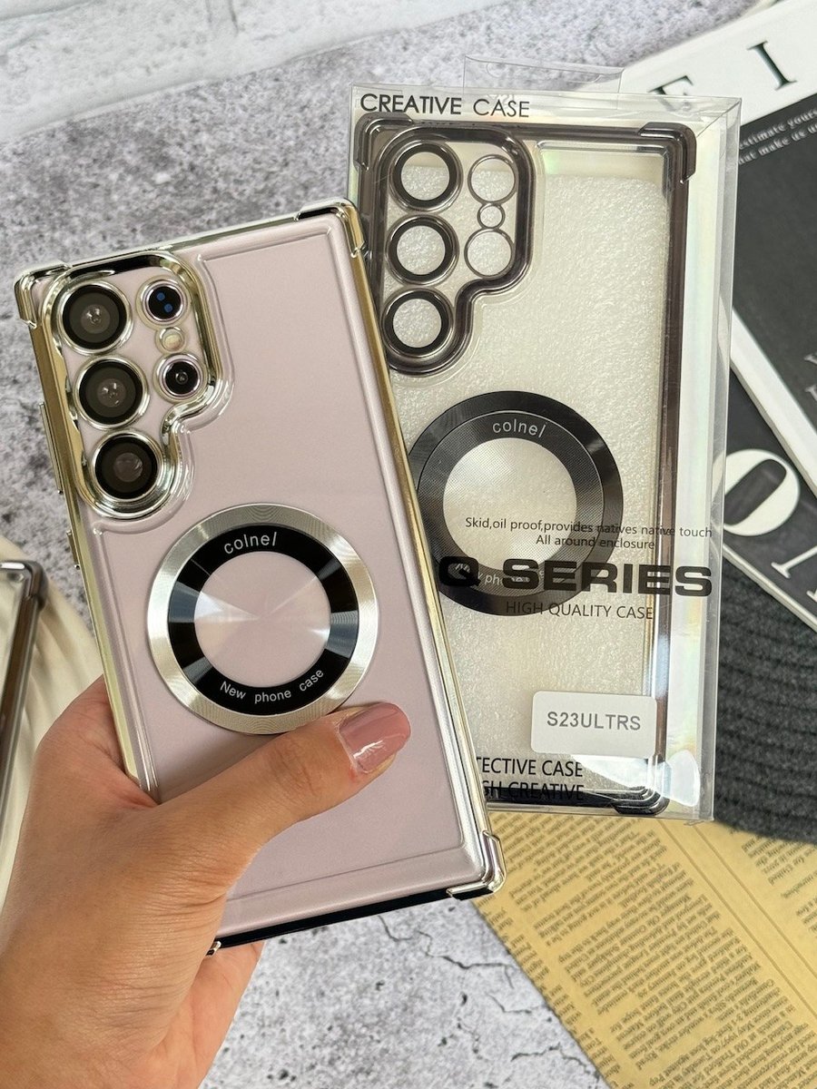 قاب ایربگ دار Magsafe با گلس لنز سری S سامسونگ (کدC1782) 1 قاب ایربگ دار Magsafe با گلس لنز سری S سامسونگ (کدC1782)