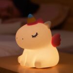 چراغ خواب سیلیکونی طرح یونیکورن (کدa0150)