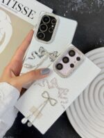 قاب پاپیون دور لنز نگین/شاین Lovely Power سامسونگ و شیائومی (کدC2262)
