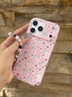 قاب Pink Paws پنجه صورتی با آویز (کدC2271)