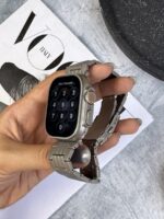 بند اپل واچ فلزی کلاسیک مدل سه ردیفه (کدw5079)