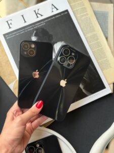قاب گوشی آیفون 16 پرو طرح لیزری مشکی