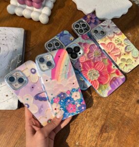 قاب آبرنگی طرح گل