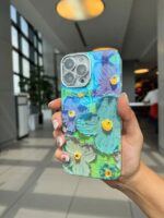 قاب گل سبز آبرنگی گوشی سامسونگ A34
