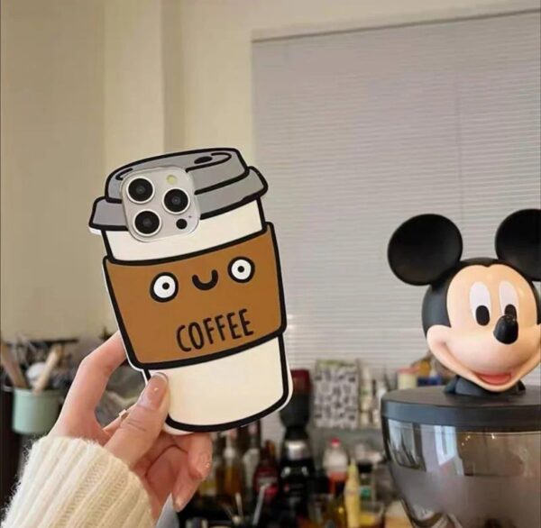 قاب فانتزی سیلیکونی کافی coffee گوشی آیفون 12 و آیفون 12 پرو