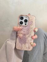 قاب پروانه صورتی pink butterfly گوشی آیفون 14 پرومکس