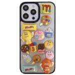 قاب استیکری عروسکی برجسته M&M گوشی آیفون 15 پرو