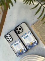 قاب گوشی شفاف طرح عناصر زمین (سفارشی)